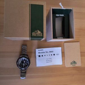 Casio Men's PRO Trek Quad Sensor Connected Titanium Watch PRTB70T-7